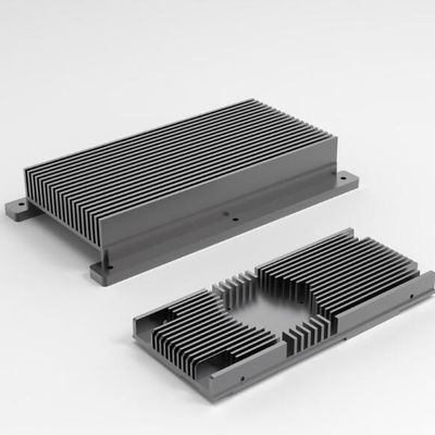 Usinage en aluminium fait sur commande de commande numérique par ordinateur de radiateur d'alliage d'aluminium d'extrusion de précision
