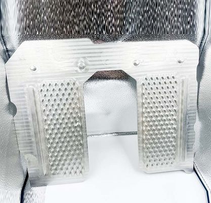 Embase en aluminium de usinage d'ordinateur portable de commande numérique par ordinateur, base tranquille superbe d'ordinateur portable d'alliage d'aluminium de puissance élevée de ventilateur de radiateur d'ordinateur portable