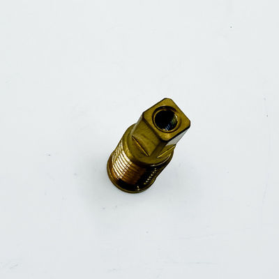 Pièces de rotation en laiton de commande numérique par ordinateur, usinage rond d'en cuivre de composé d'outil de coupe de fil de tour
