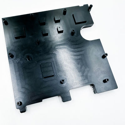 Radiateur anodisé noir en aluminium de usinage de radiateur de pièces de commande numérique par ordinateur d'automobile