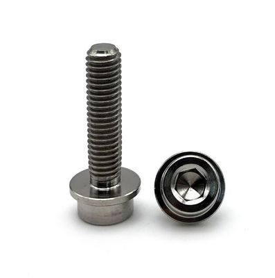 Le titane M6 visse les attaches titaniques de haute résistance mettent en forme de tasse la vis hexagonale principale
