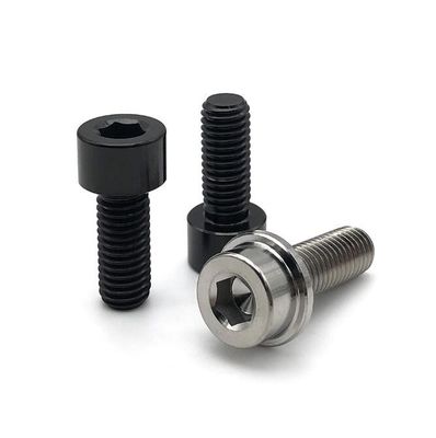 Le titane M6 visse les attaches titaniques de haute résistance mettent en forme de tasse la vis hexagonale principale