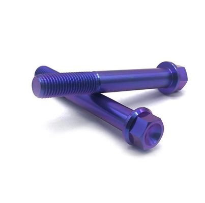 Attache des véhicules à moteur de l'hexagone ISO9001 de vis de bride d'alliage titanique externe de vis