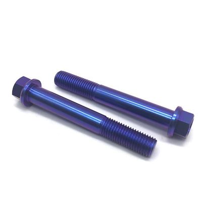 Attache des véhicules à moteur de l'hexagone ISO9001 de vis de bride d'alliage titanique externe de vis