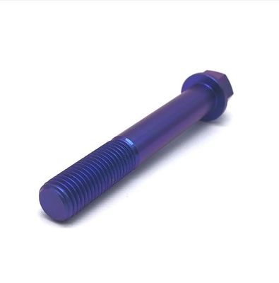 Attache des véhicules à moteur de l'hexagone ISO9001 de vis de bride d'alliage titanique externe de vis