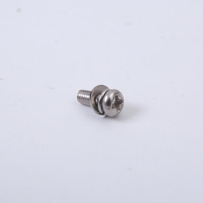 Vis d'acier inoxydable de m2 M2.5 M3 M4 autour de la combinaison principale de Pan Head Bolt With Washer