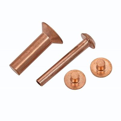 Le nickelage sans visibilité de rivets acier inoxydable de cuivre/en laiton/ISO9001 a approuvé