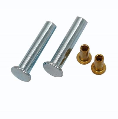 Le nickelage sans visibilité de rivets acier inoxydable de cuivre/en laiton/ISO9001 a approuvé