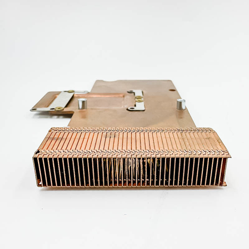 radiateur de cuivre pur, radiateur à haute densité de dent, composants électroniques, radiateur de dent de pelle, plat de cuivre